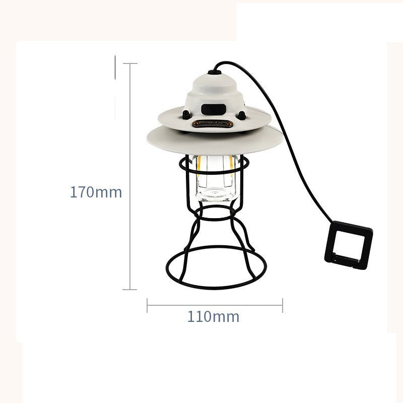 Portable Retro Barn Lantern Outdoor Multifunctional Lighting